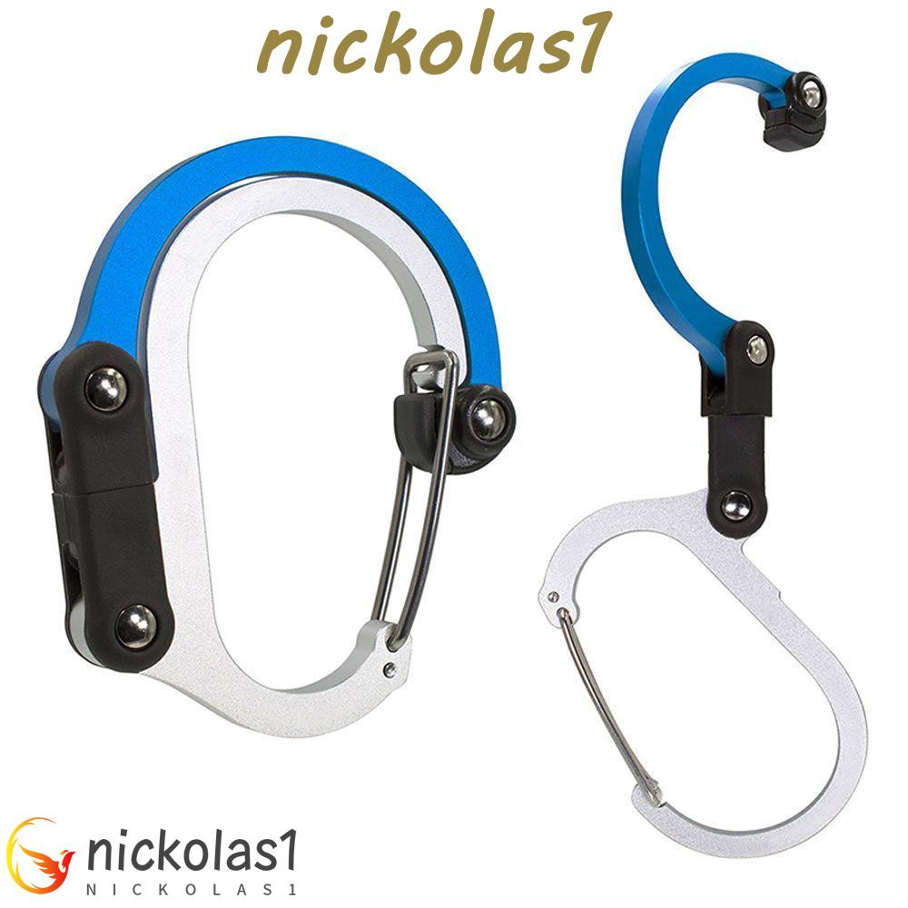 Nickolas1 Hybrid Gear Clip Gigi Panjat Outdoor Non-Locking360°Carabiner Aksesoris Panjat Multifungsi Rotating Hook Clip