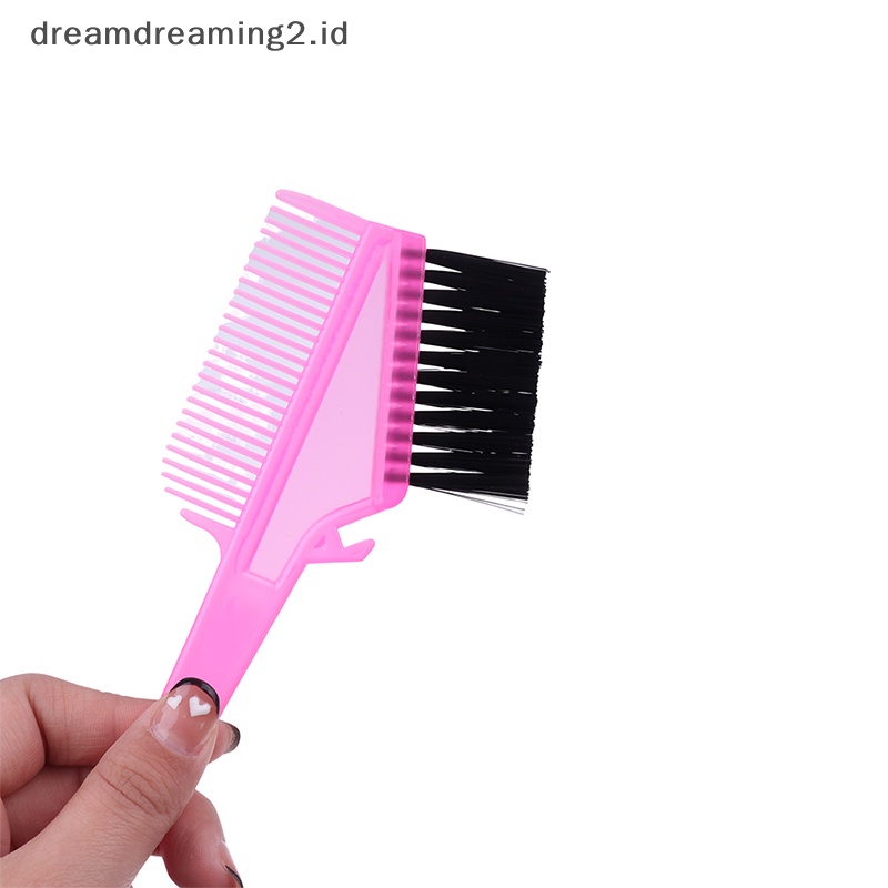 (drea) Pro Alat Salon Sikat Pewarna Pewarna Rambut Plastik Sisir Barber Salon Tint Hairdressing Styling Tools Sisir Warna Rambut Dengan Sikat //