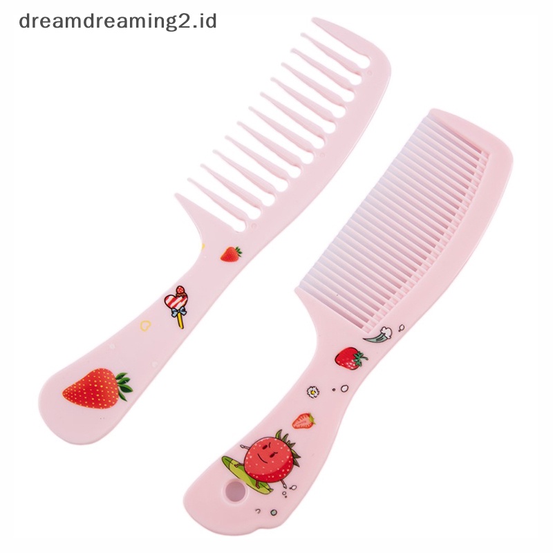 (drea) 1/2pcs Sisir Penata Rambut Anak Lucu Sisir Ekor Runcing Anti-Statis Sisir Perawatan Rambut //