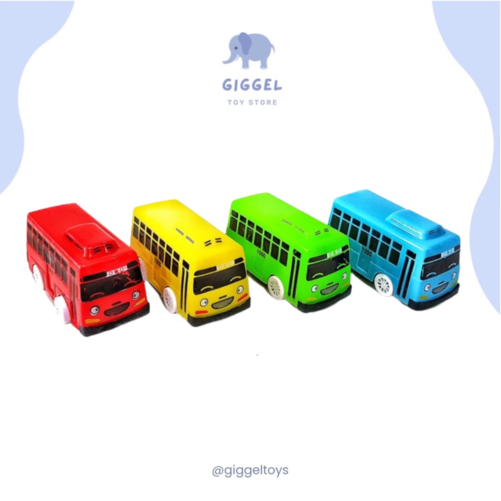 [ Giggel ] Mainan Anak Bus Tayo Set / Go Go Toya Bus / Tayo Bus Isi 4 pcs