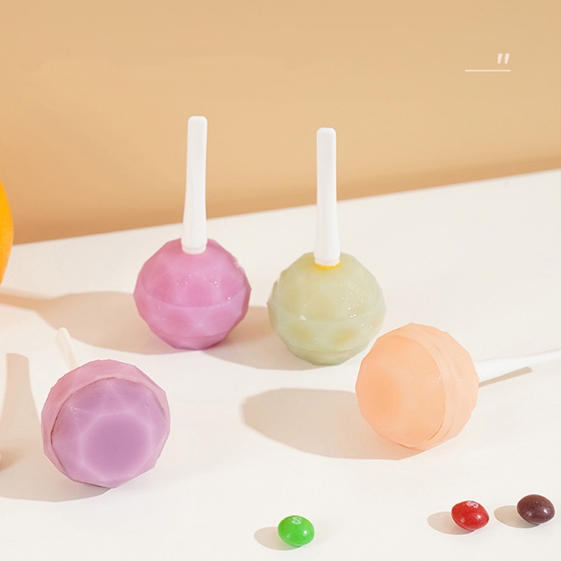 Cetakan Es Bola Silikon Warna Permen/ Cetakan Lolipop DIY Homemade/ Alat Pembuat Makanan Pelengkap Bayi Dapur