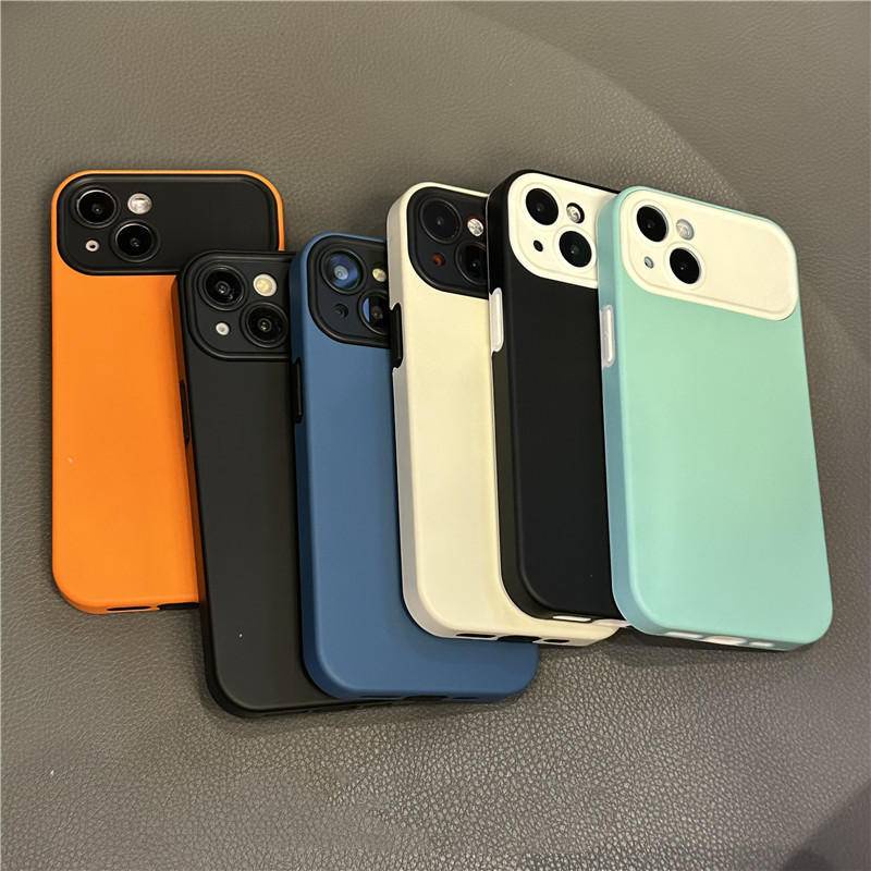 IPHONE Shockproof Silicone Matte Anti-Sidik Jari Ponsel Case Untuk iPhone12 11 Pro MAX XS MAX X XR Pria Protect Lens Cover Untuk iPhone12 iPhone11