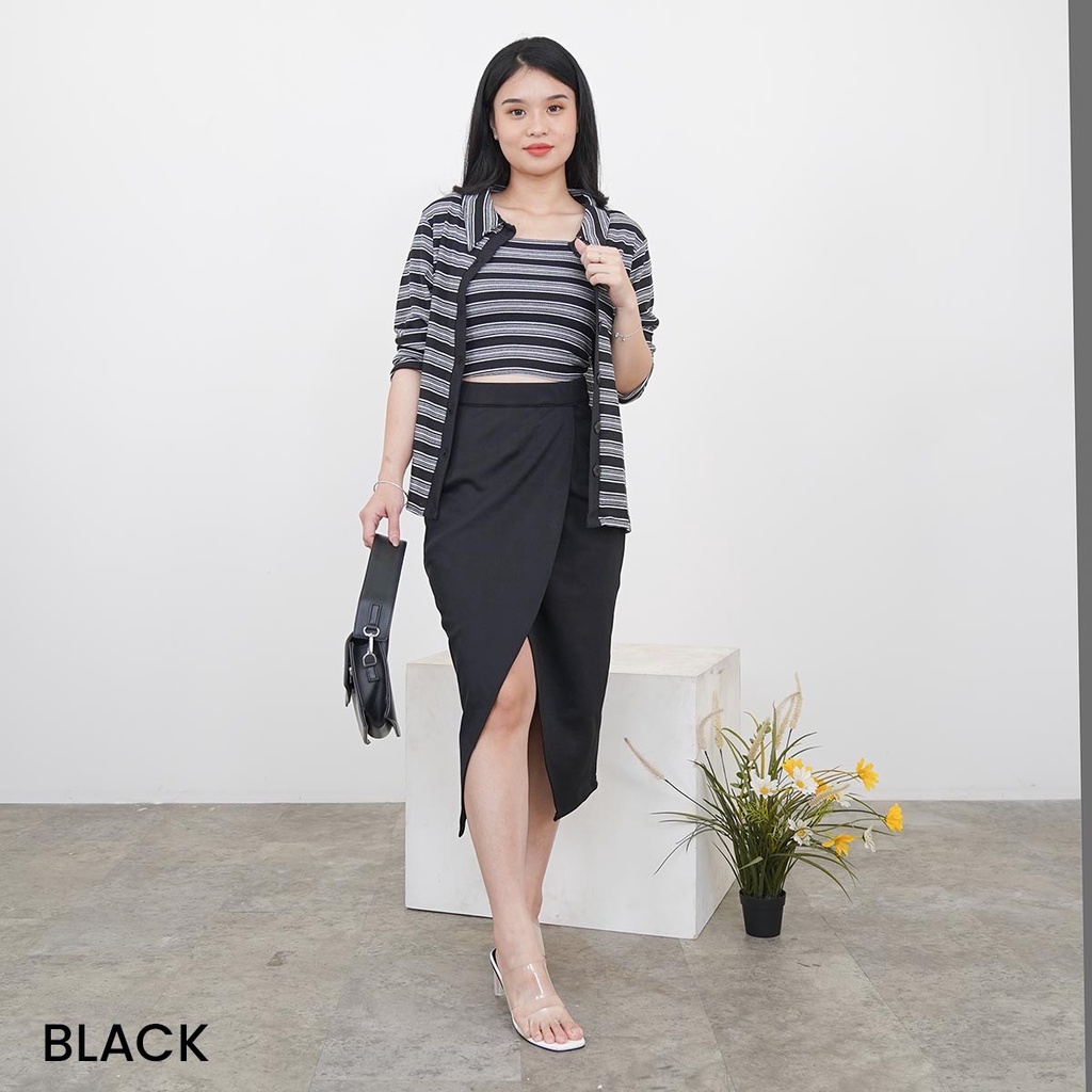 One Set Cardigan Moala Atasan Wanita Top