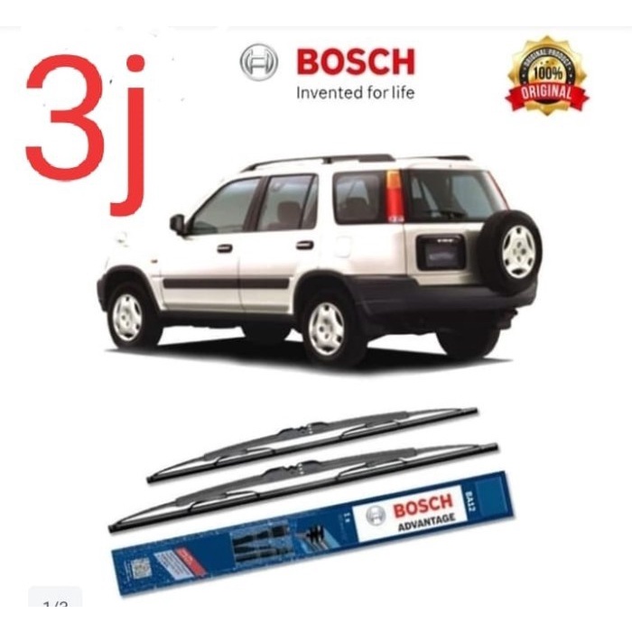 Wifer Bosch Honda CRV Gen1 Wiper Karet Kipas Pembersih Air Kaca Mobil