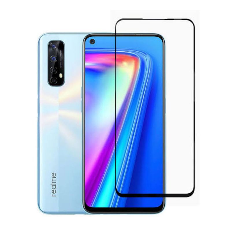 Tempered glass realme 7/ 7i/ 7 pro/ C17/ Narzo 20 pro anti gores FULL COVER.