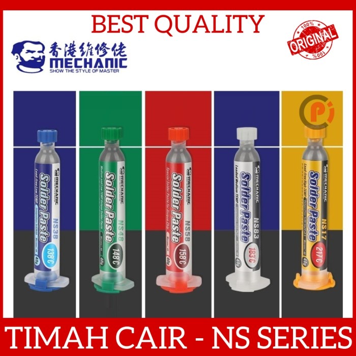 Original MECHANIC NS Series Timah Cair Low Temperature Lead Free 40gr