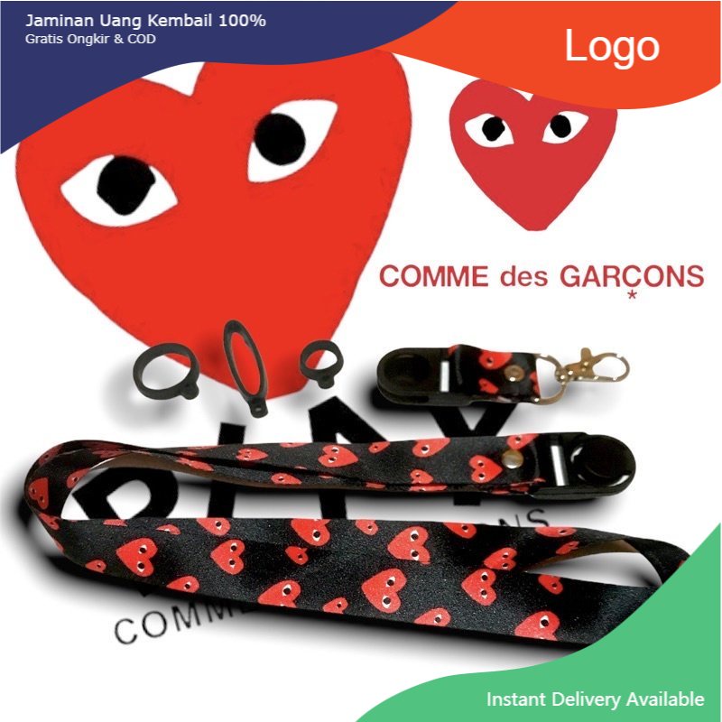 

CDG PLAY LANYARD GANTUNGAN HANDPHONE FREE 3PCS ORING