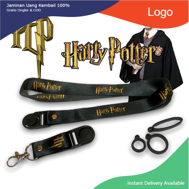 

HARRY POTTER LANYARD/ GANTUNGAN HP FREE 3 ORING