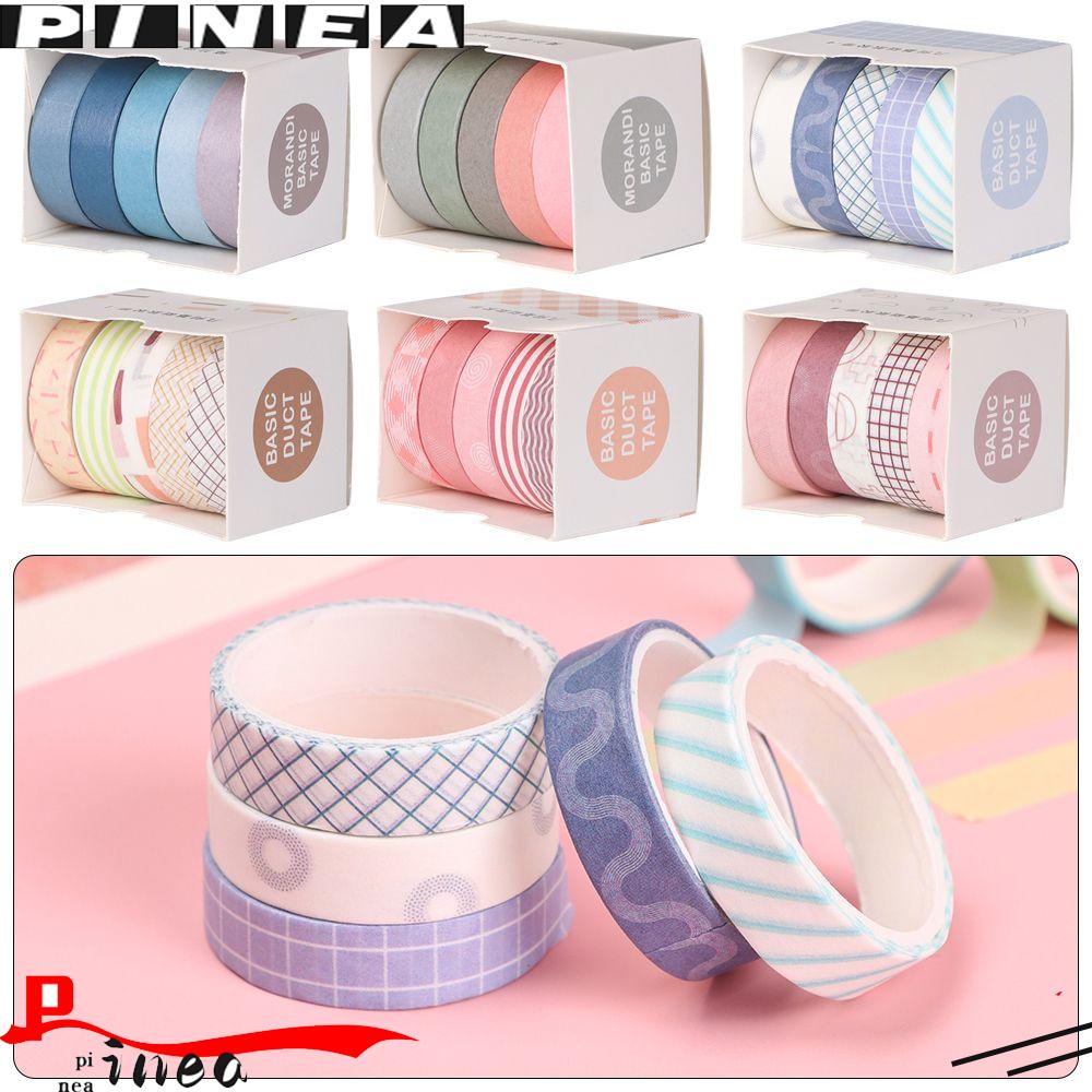 Nanas Washi Tape Set Tape Kotak Desain DIY Dekorasi Scrapbooking Stiker