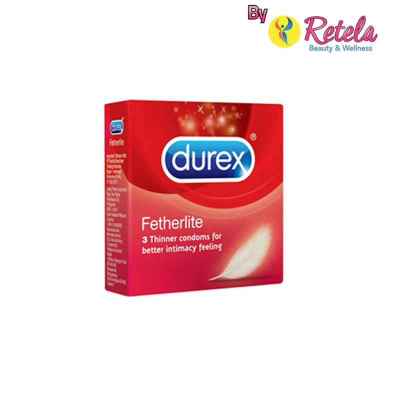 KONDOM DUREX FETHERLITE ISI 3 / ALAT KONTRASEPSI / KONDOM / PRIA / KB