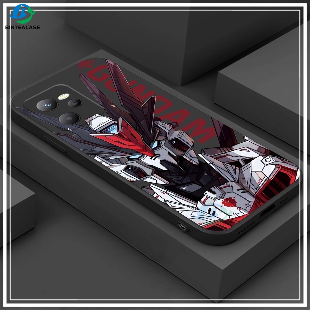 Realme C55 C35 C33 C31 C30 C21Y C25Y C21 Realme C11 C25 C15 C12 C3 C2 Realme 8i 8 Pro 5 5i 6i 6 6 Pro C17 Keren Anime Gundam Silikon Lembut Case Handphone Binteacase