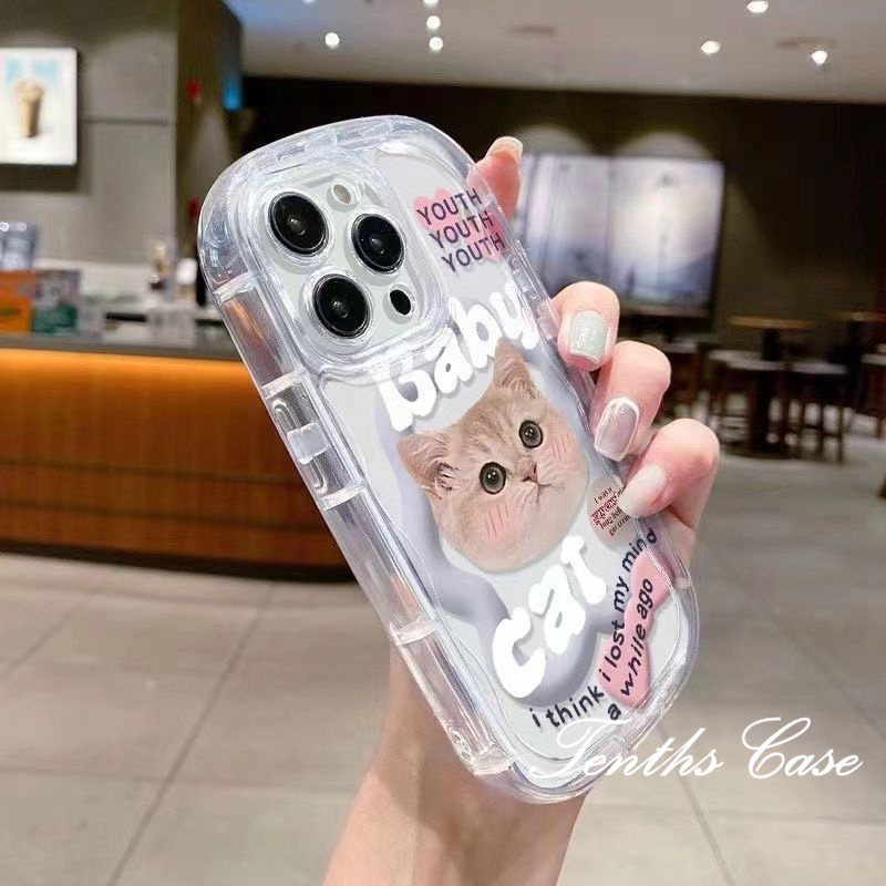 Kompatibel Untuk IPhone14 13 12 11 Pro Max8 7 6 6s Plus X Xr Xs Max SE 2020sabun Cover Lovely Kitten Phone Case