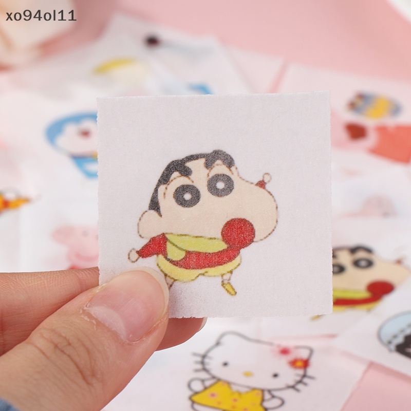 Xo 100Pcs /Box Roti Edible Gluous Rice Paper Kukus Bakpao Stiker Kartun OL