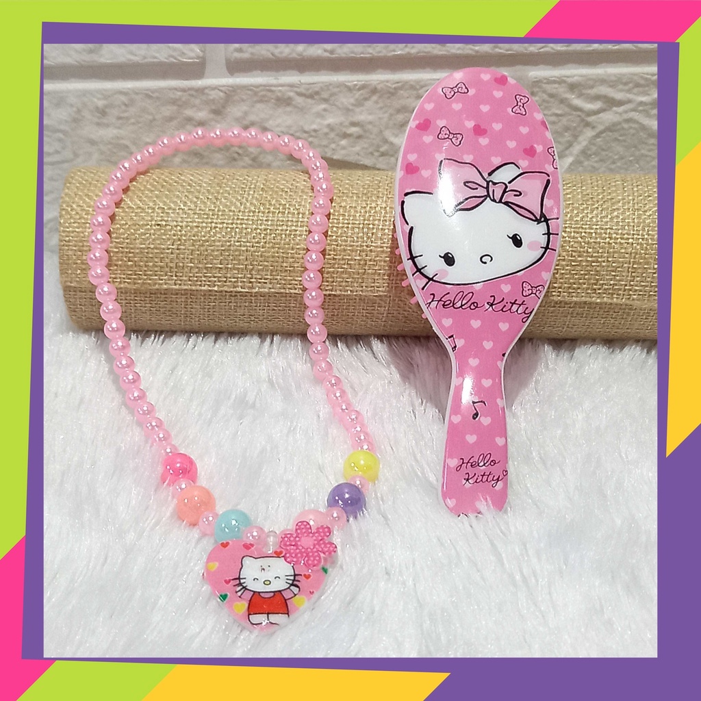 1214 / 1 set sisir kalung anak motif karakter