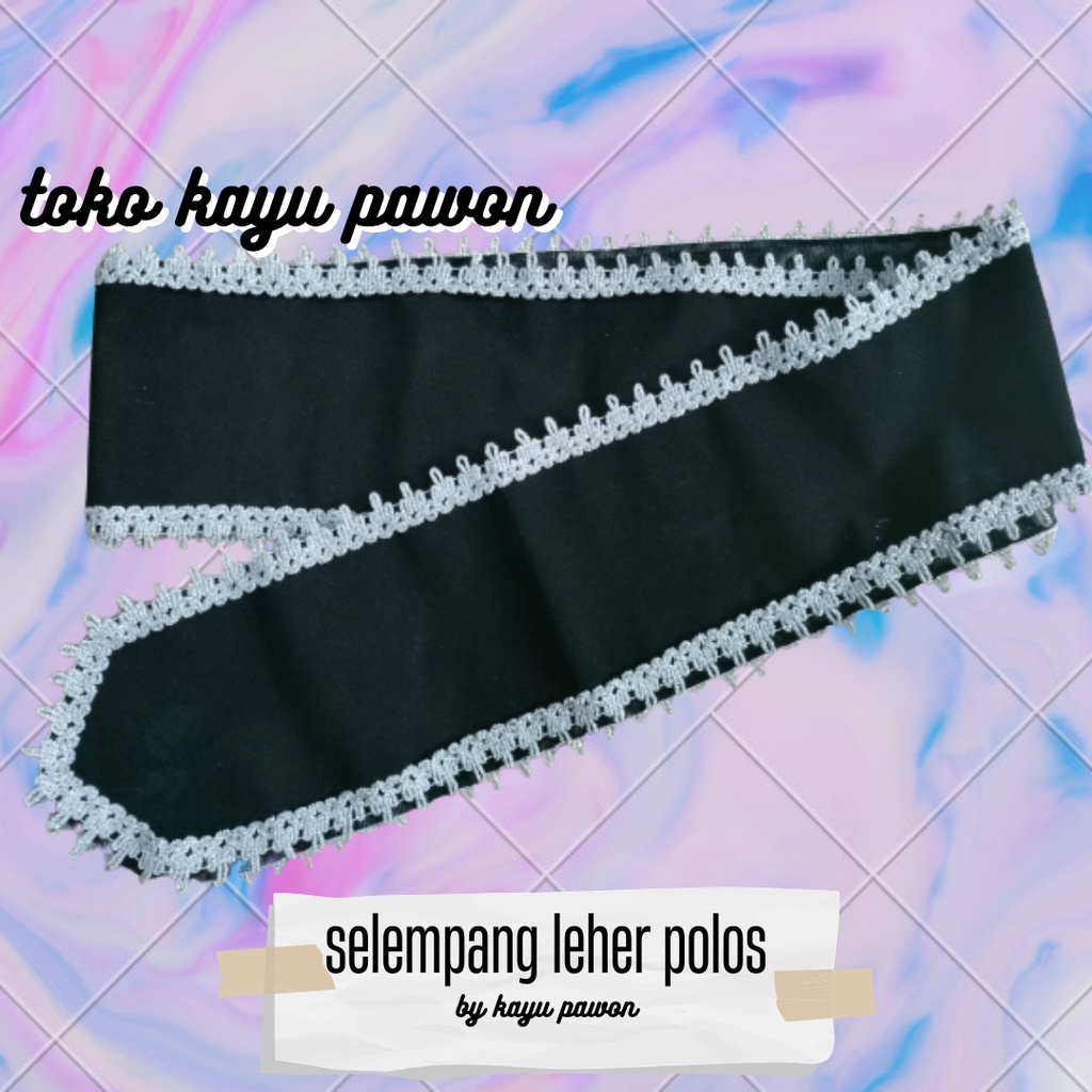 Selempang wisuda leher polos