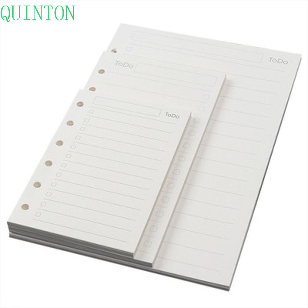 Quinton Paper Refill Student Grid Line 45lembar To do List Daily Planner Spiral Binder Pengikat Halaman Dalam