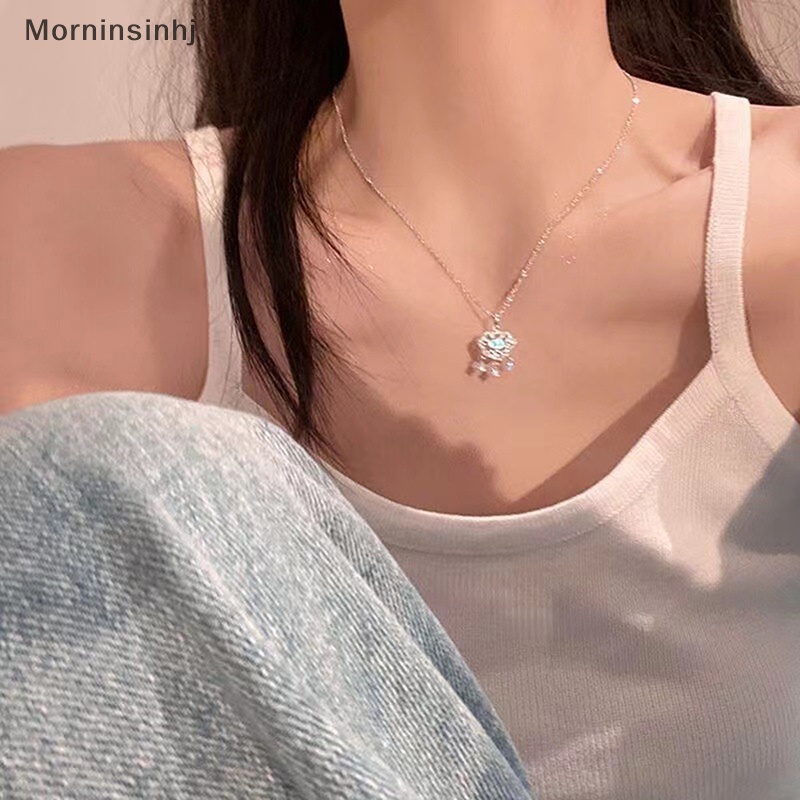 Mornin Fashion Kalung Untuk Wanita Moonlight Batu Kalung Liontin Temperamen Rantai Klavikula Hadiah Perhiasan Pesta Ulang Tahun id