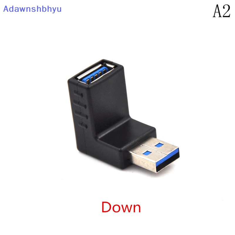 Adhyu USB 3.0 Male to Female Adaptor Siku L Shaped Extension Connector ID