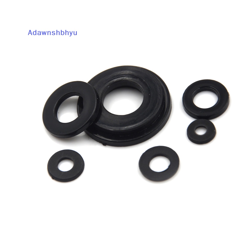 Adhyu Hot Form A Flat Hitam Tebal Neoprene Plastic Washers - M3 M4 M5 M6 M8 M10 M12 Ho ID