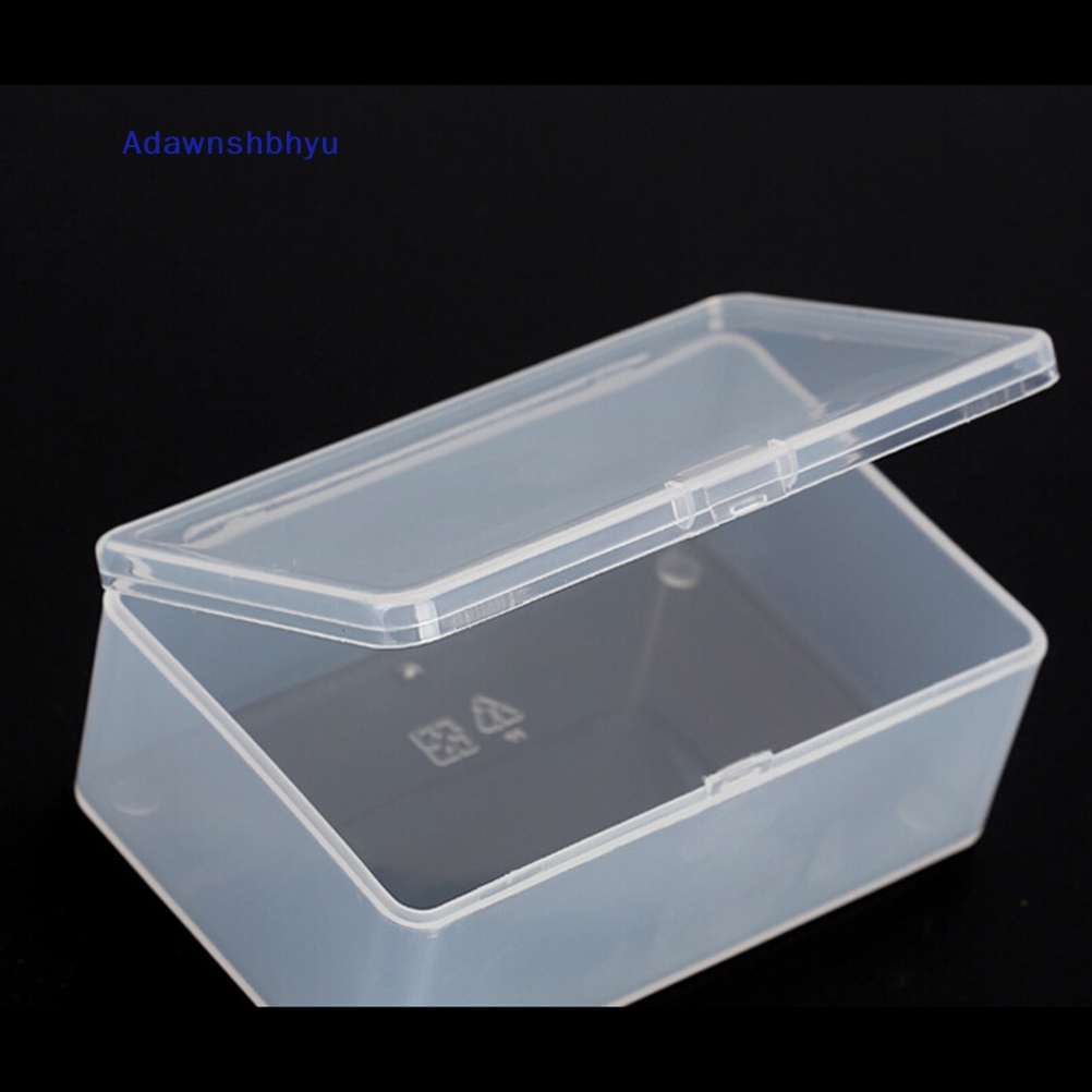 Adhyu Plastik Persegi Bening Transparan Dengan Tutup Storage Box Collection Container Case ID