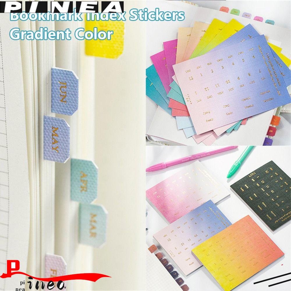 Nanas 2tas 20lembar Bookmark Siswa Warna Gradasi Label Indeks Scrapbooking DIY