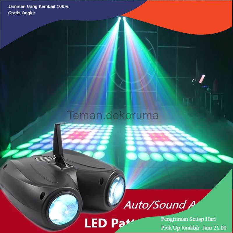 TD - LMP Emslaser Lampu Proyektor Disco Sensor Suara RGB 128 LED 20W - EL20