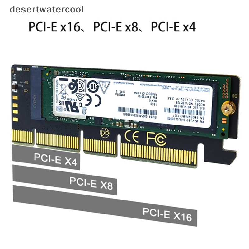 Deid NGFF M Kunci M.2 NVME AHCI SSD Ke PCI-E PCI Express 16x x4 Adapter Riser Card Converter Untuk XP941 SM951 PM951 A110 SSD Martijn