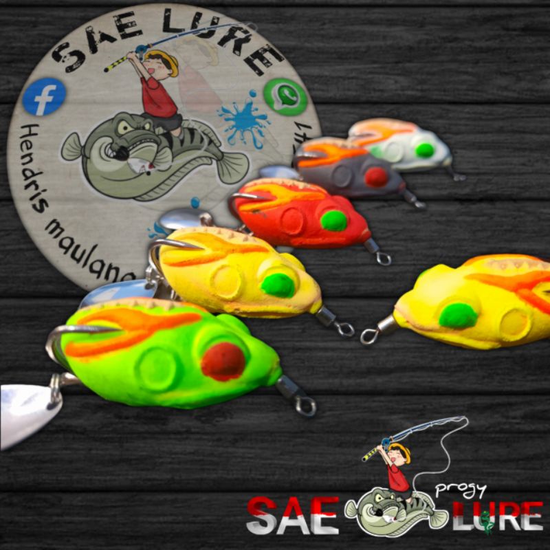 Soft frog Sae lure 3D kualitas bagus