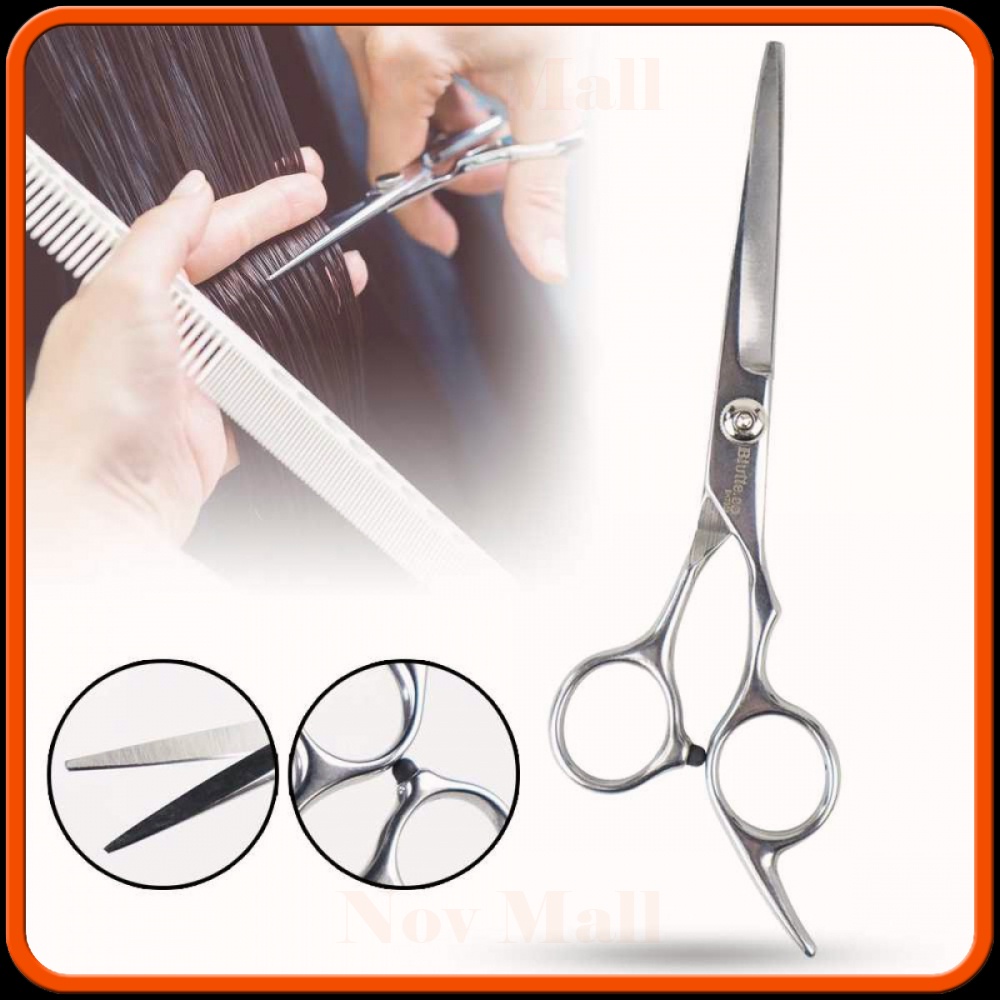 Gunting Rambut Full Stainless Steel Model Flat Cut - KH370