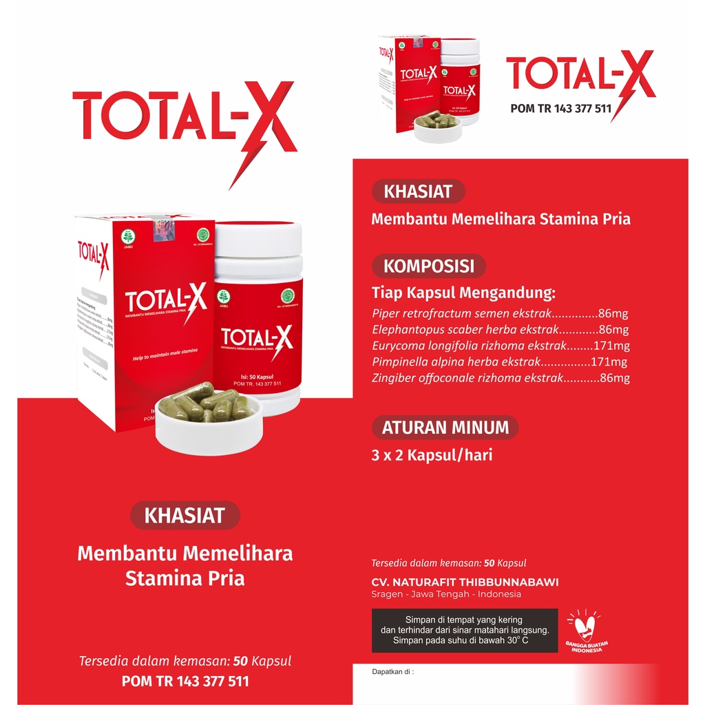 Total X Obat kuat Pria Ampuh Mengatasi Ejakulasi Dini