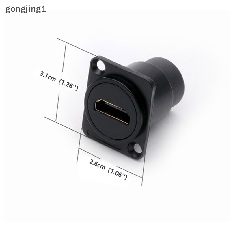 Ggg D Type Chassis Connector Konektor D Female Socket Panel Tempel HDMI-Kompatibel ID