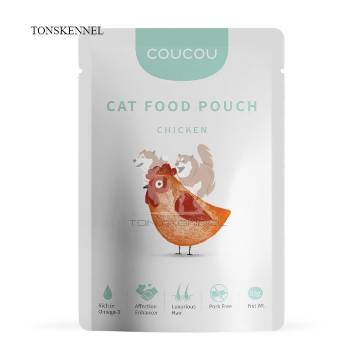 Coucou Pouch Sachet Makanan Kucing Basah 85G Wet Cat Food Adult Kitten