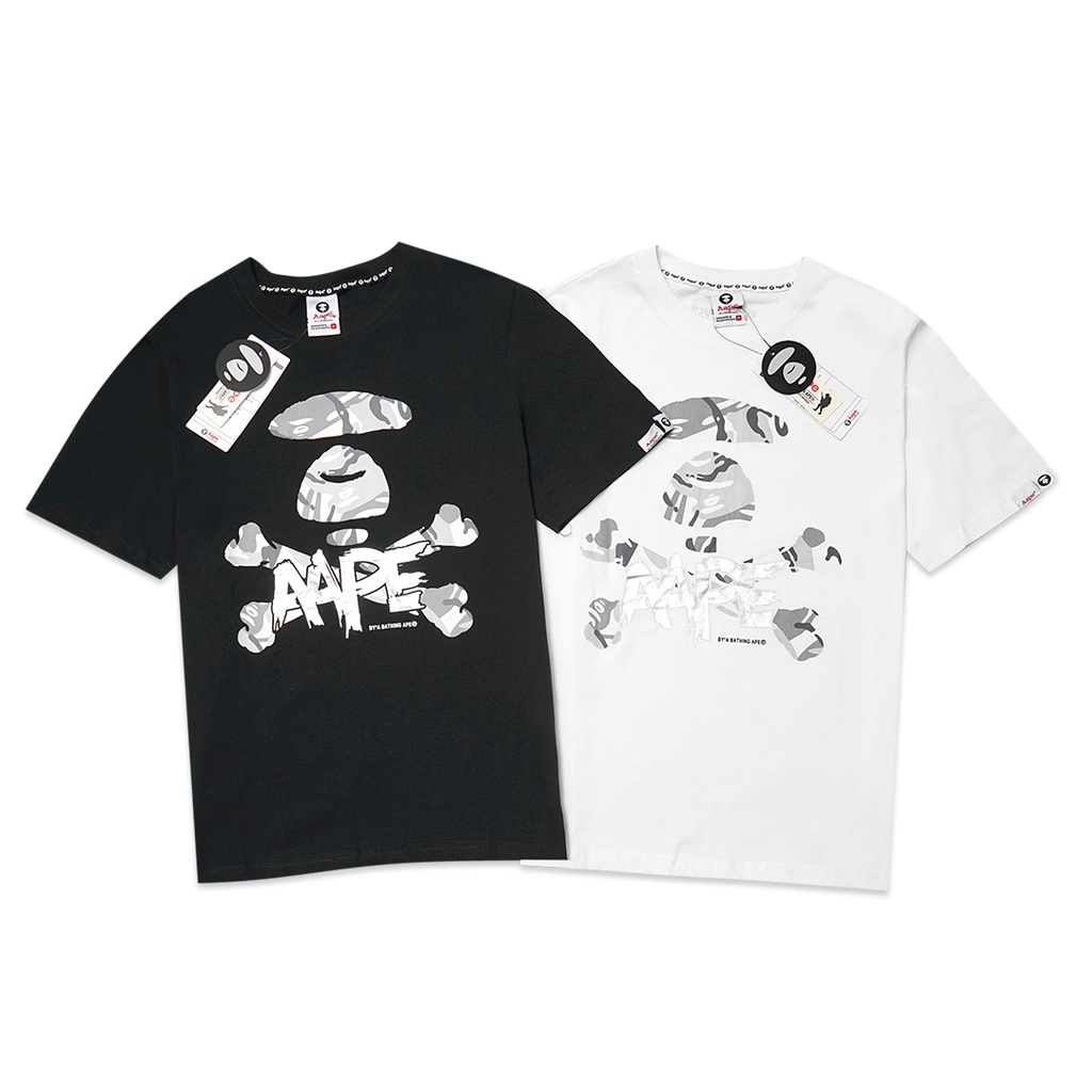 Aape by A Bathing Ape Silver Camo T-Shirt