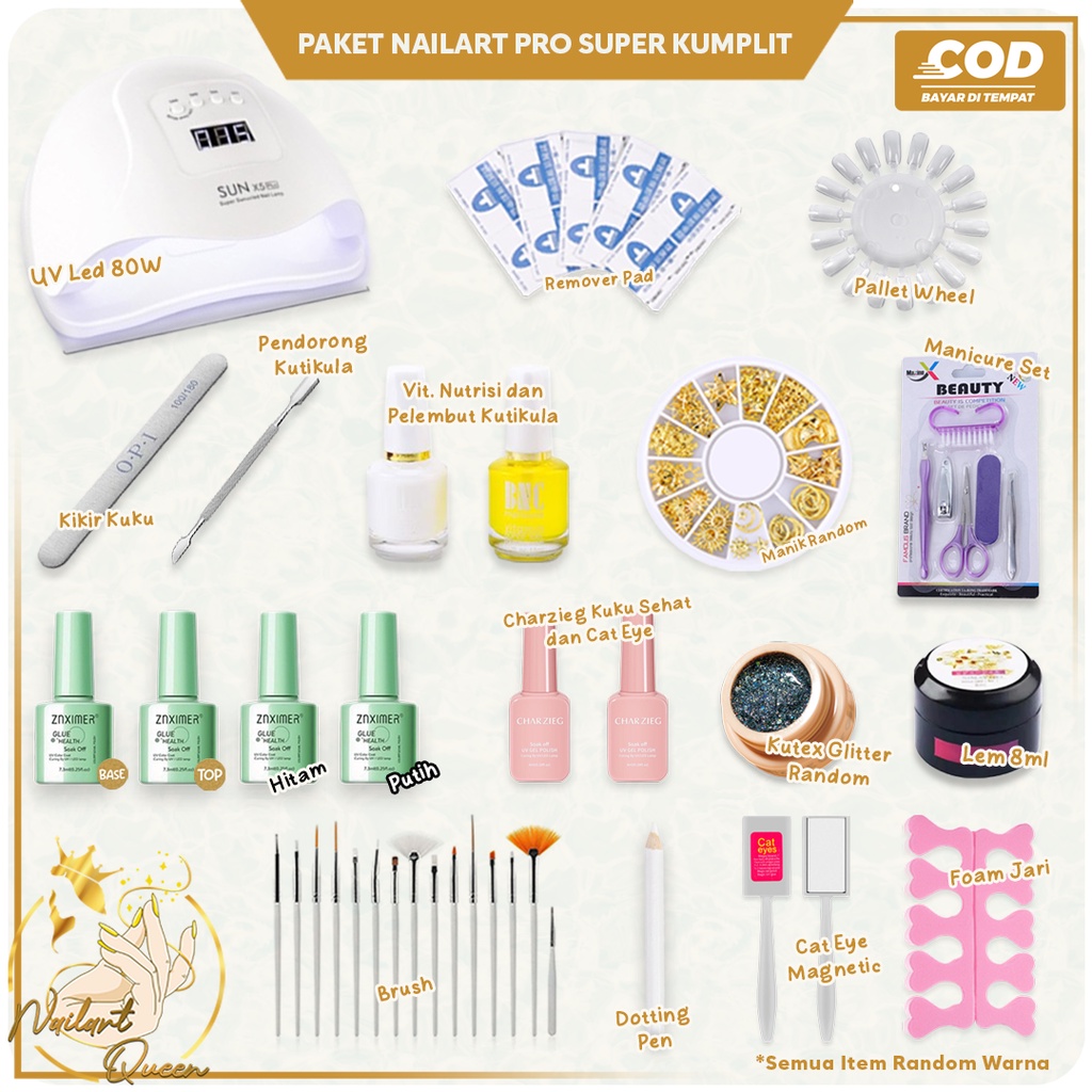 Paket Usaha Nailart Pro Super Kumplit