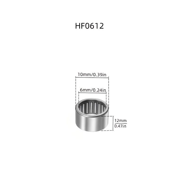 1biji Bantalan Jarum HF series One Way HF0612/HF0812/HF1012