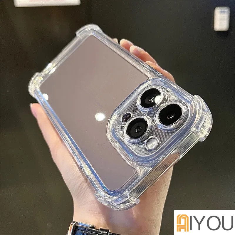 Shockproof Air Cushion Transparan Phone Case Untuk iPhone 14 Pro Max11 12 13 XR X XS 8 7 Plus SE Bening Lembut Silikon Penutup Belakang