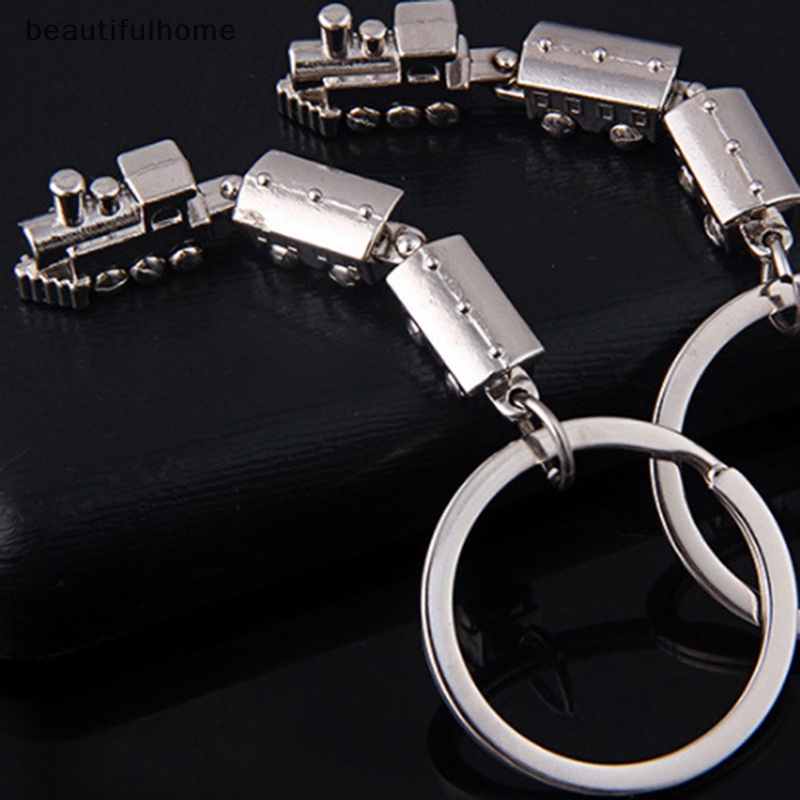 {beautifulhome} Kreatif Logam Sendi Bergerak Mini Model Kereta Paduan Gantungan Kunci Metal Keyring.