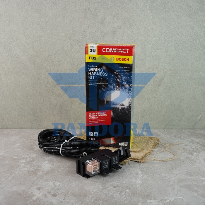 KABEL RELAY SET BOSCH FB2 LAMPU DEPAN HEADLAMP H4 MOBIL 3 RELAY ORIGINAL