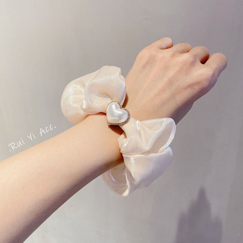 Pita rambut korea fashion mutiara love kiyowo barang import dengan harga grosir