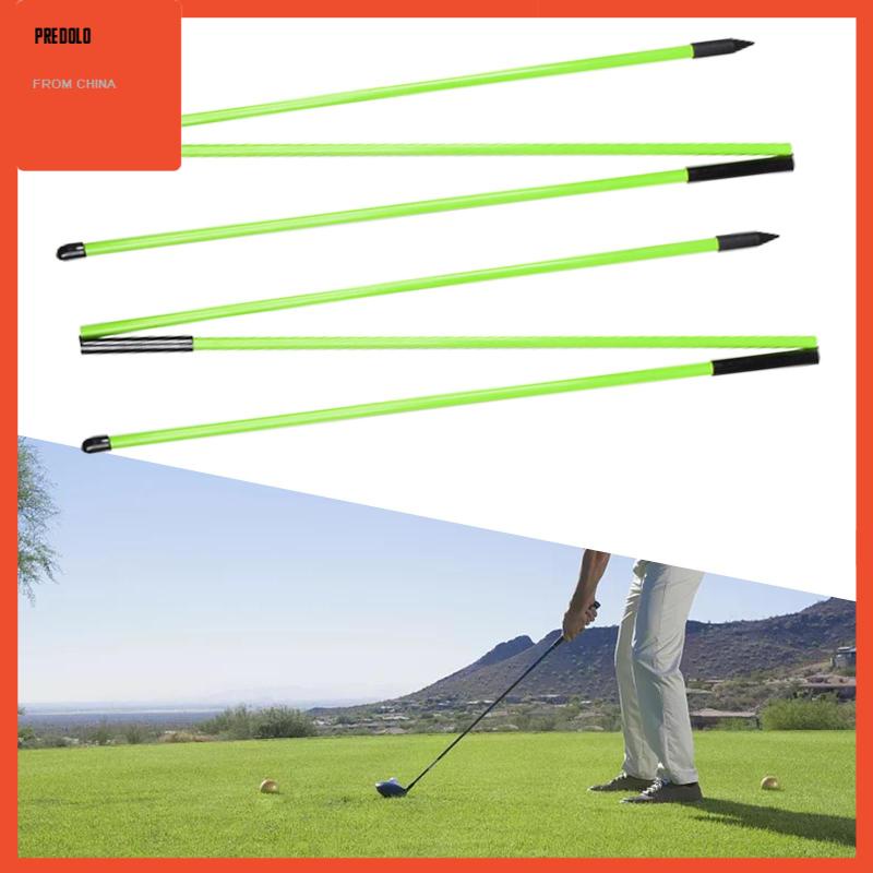 [Predolo] 2x Golf Swing Trainer Collapsible 48inch Alat Bantu Latihan Golf Alignment Sticks