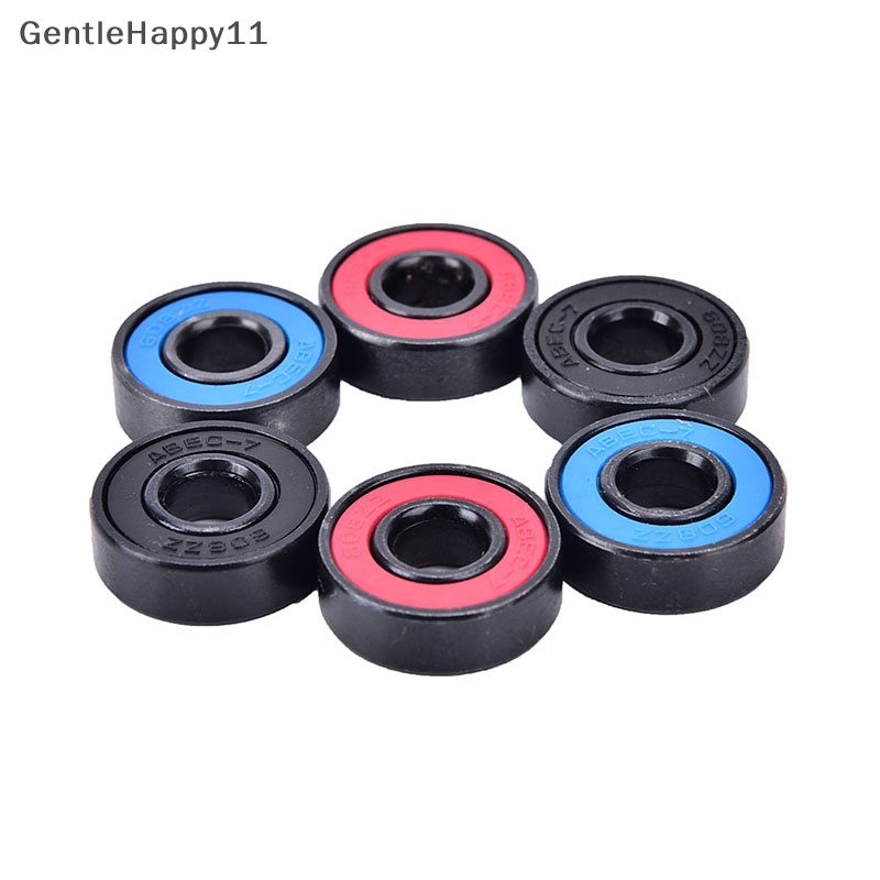 Gentlehappy 8pcs /set 608RS Skate skateboard steel Terintegrasi spacer Bearings fit8pcs /set 608RS Bantalan Roda Untuk Roller Skate id