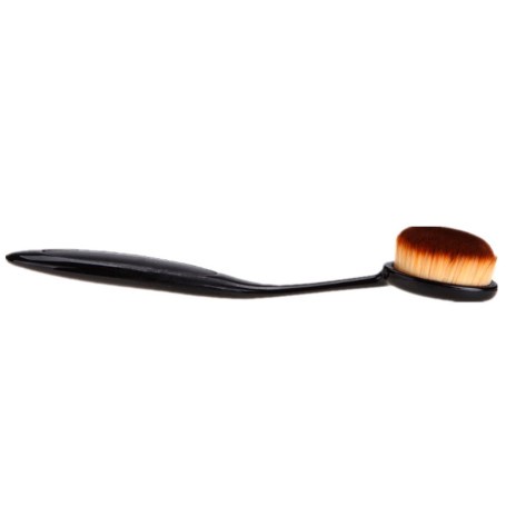 Black Makeup Face Brush Soft Oval Foundation Puff Powder Liquid Flawless BB Cream Blusher Toothbrush