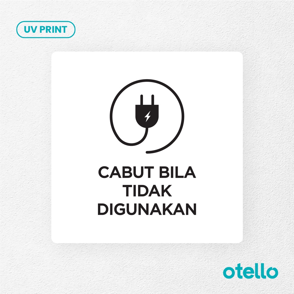 Cabut Bila Tidak Digunakan Signage Board Akrilik Tempel Dinding Papan Acrylic Sign Board Signage Tempel Dinding Tulisan Label Tanda Petunjuk Rambu Aklirik UV Print