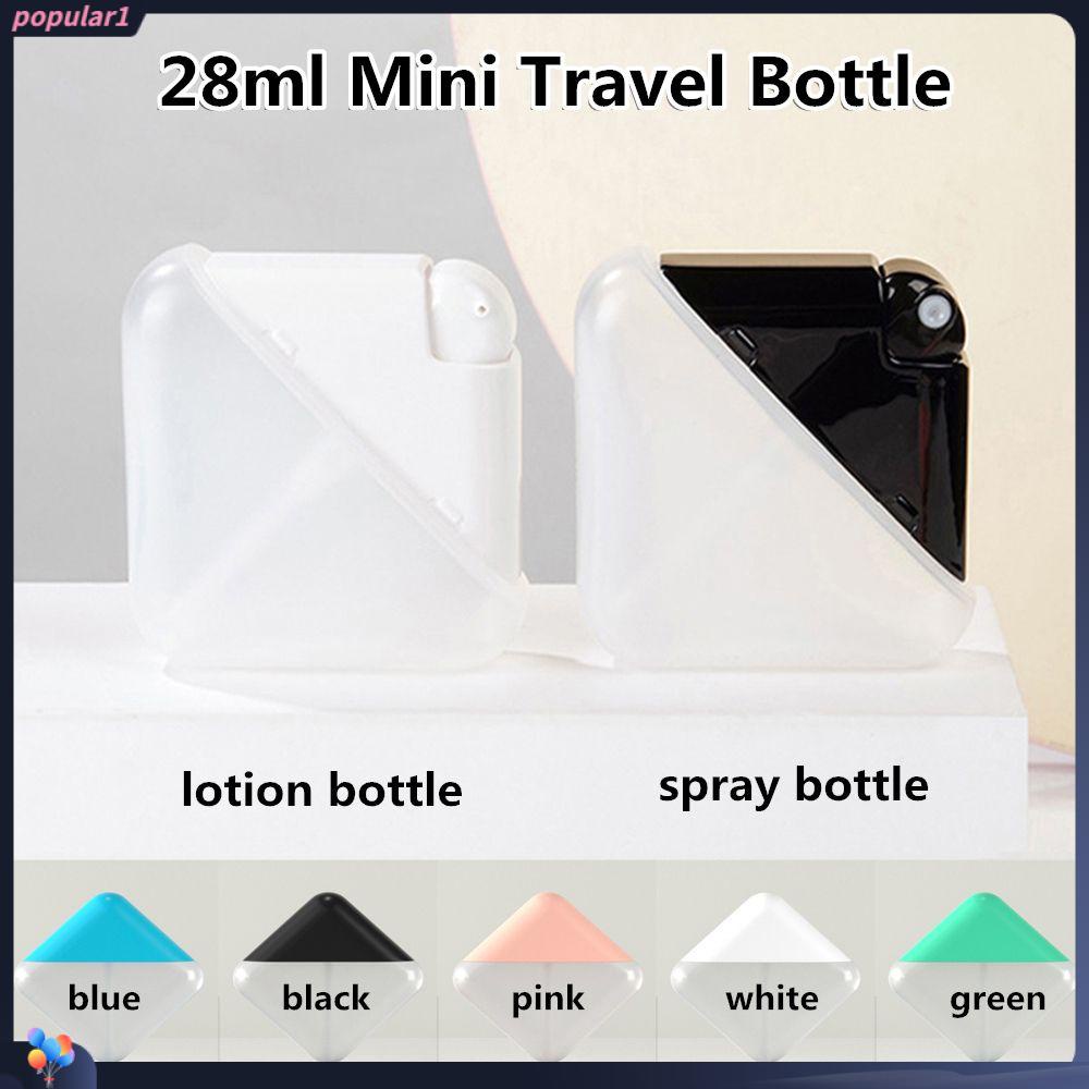 POPULAR Populer Botol Spray 28ml Botol Lotion Isi Ulang Mist Halus Parfum Hand Sanitizer Tipe Flat