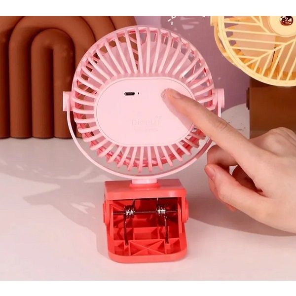 Kipas Angin Portabel Jepit Dian Di Clip Mini Fan Kipas Meja SQ2255E