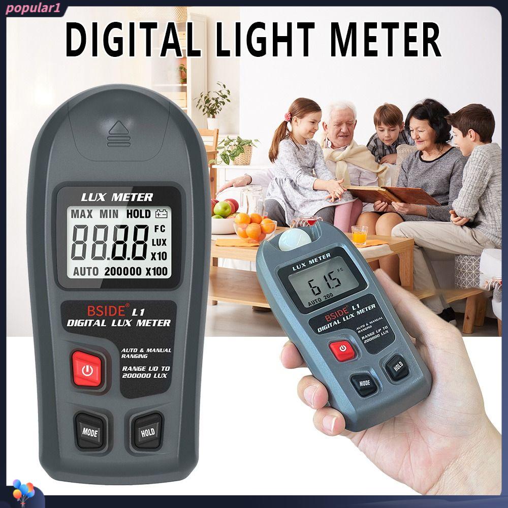 POPULAR Populer Digital Light Meter True RMS Handheld Illuminance Meter Fotometer Presisi Tinggi