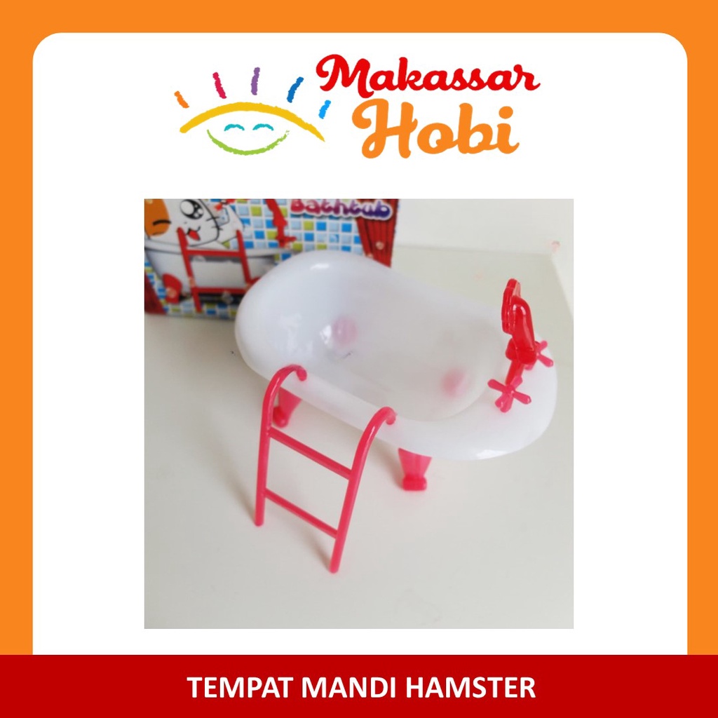 Sweet Bathtub Mainan Hamster Tempat Mandi Bermain Pasir Wangi Gumpal