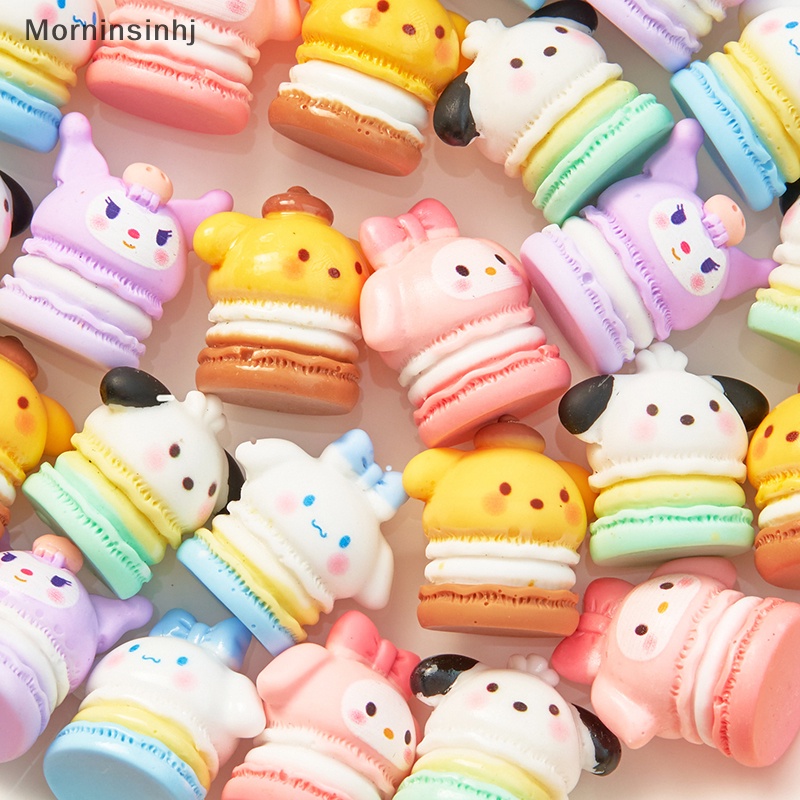 Mornin 2PCS Kawaii Anime Sanrio Warna Macaron 3D Resin Patch Lucu Kreatif Lem Cream DIY Phone Case Dekorasi Perhiasan Aksesoris id