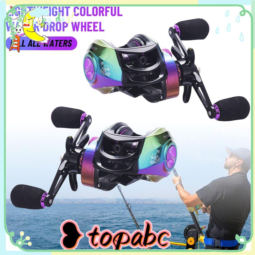TOP Colorful Lure Alat Pancing Tangan Kiri Kanan Garis Anti Goreng Micro Black Fishing Reel