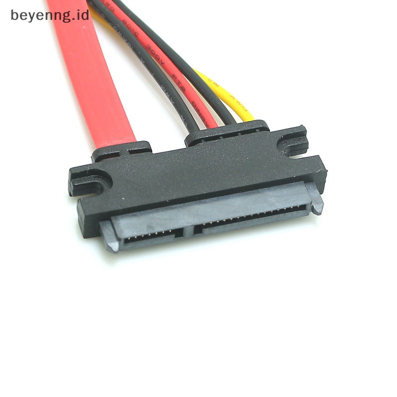 Beyen Sata 22pin Male To Female Kabel Ekstensi Sata 22pin Male To Female 7+15 Pin Sata Data Power Combo Cable Hard Disk Extension Cable ID